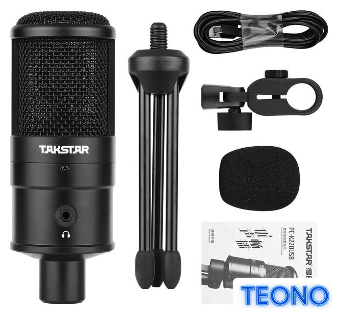 Проводной микрофон Takstar PC-K220USB - Изображение №6 — Интернет-магазин Teono.by