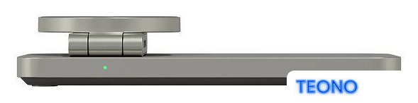 Беспроводное зарядное Magssory Yoga 3 в 1 Charging Station для Apple Qi2 WCH016t (титан) - Изображение №8 — Интернет-магазин Teono.by