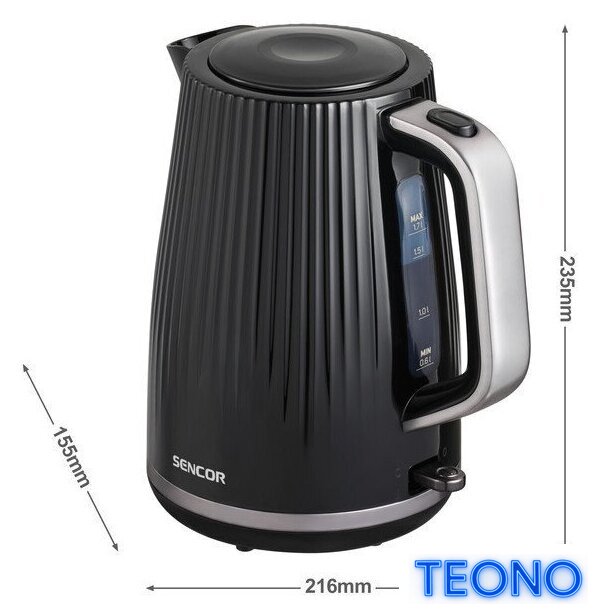 Электрический чайник Sencor SWK 7519BK - Изображение №3 — Интернет-магазин Teono.by