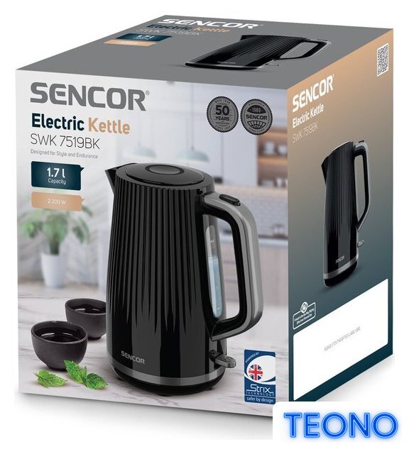 Электрический чайник Sencor SWK 7519BK - Изображение №7 — Интернет-магазин Teono.by