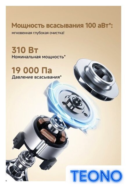 Пылесос Dreame Cordless Vacuum Cleaner R10s Essential Aqua VRV65F (евровилка, белый) - Изображение №15 — Интернет-магазин Teono.by