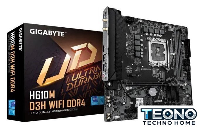 Материнская плата Gigabyte H610M D3H WiFi DDR4 - Изображение №4 — Интернет-магазин Teono.by