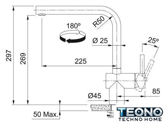 Смеситель Franke Atlas Neo Sensor 115.0625.489 - Изображение №7 — Интернет-магазин Teono.by