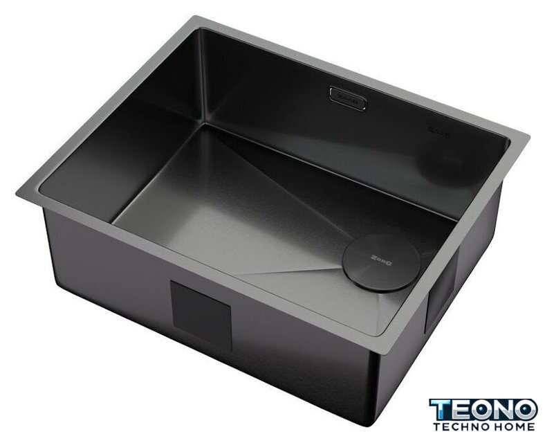 Кухонная мойка ZorG Zerox 54 U / IF Side SF PVD Gunblack - Изображение №2 — Интернет-магазин Teono.by