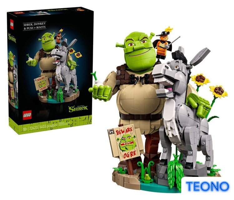 Конструктор LEGO Shrek 72423 Фигурки Шрек, Осел и Кот в сапогах - Изображение №1 — Интернет-магазин Teono.by