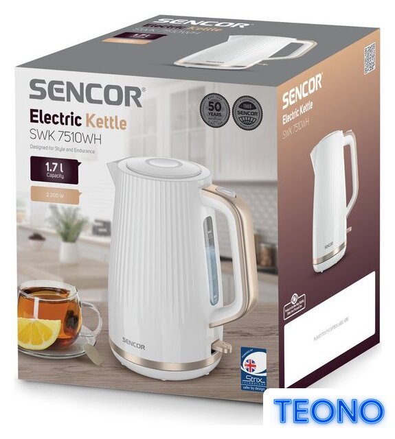 Электрический чайник Sencor SWK 7510WH - Изображение №7 — Интернет-магазин Teono.by