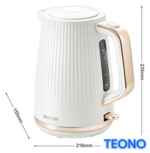 Электрический чайник Sencor SWK 7510WH - Изображение №3 — Интернет-магазин Teono.by