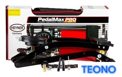 Насос ножной велосипедный Heyner PedalMax PRO (красный) - Изображение №1 — Интернет-магазин Teono.by