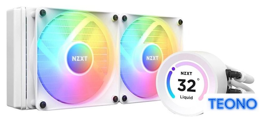 Система жидкостного охлаждения для процессора NZXT Kraken Elite 240 RGB RL-KR24E-W1 - Изображение №1 — Интернет-магазин Teono.by