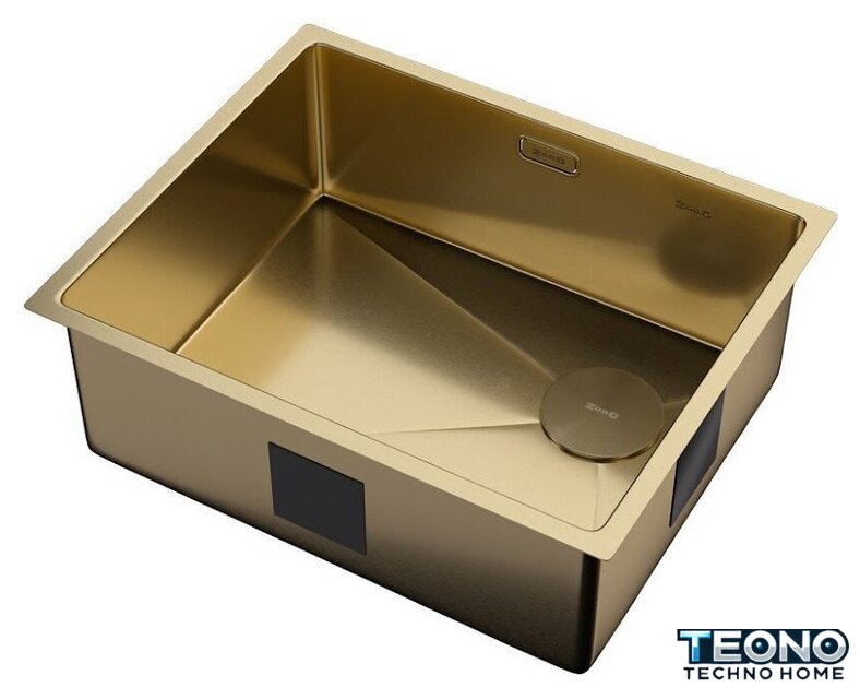 Кухонная мойка ZorG Zerox 54 U / IF Side SF PVD Gold - Изображение №2 — Интернет-магазин Teono.by