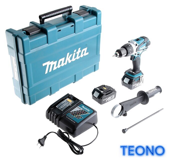 Ударная дрель-шуруповерт Makita DHP458RFE (с 2-мя АКБ, кейс) - Изображение №8 — Интернет-магазин Teono.by