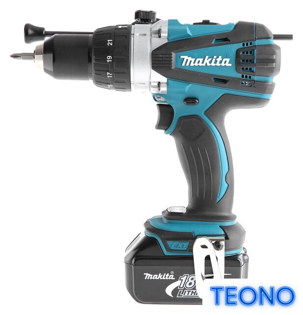 Ударная дрель-шуруповерт Makita DHP458RFE (с 2-мя АКБ, кейс) - Изображение №2 — Интернет-магазин Teono.by