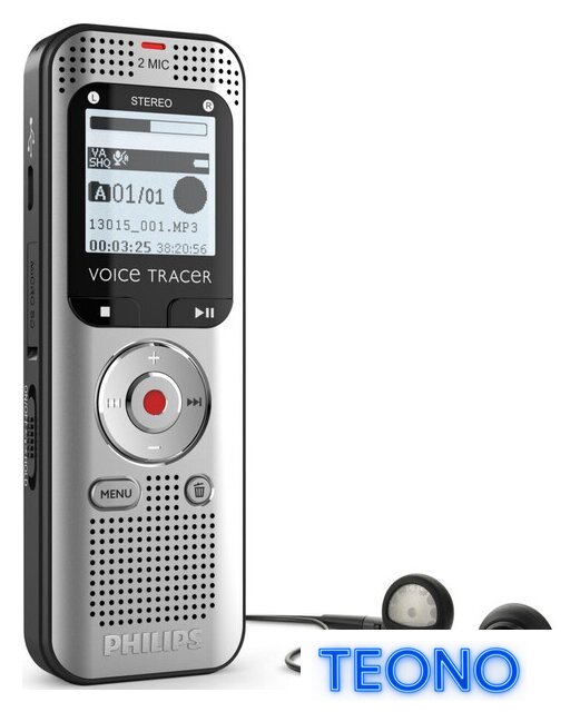 Диктофон Philips VoiceTracer DVT2015 - Изображение №5 — Интернет-магазин Teono.by