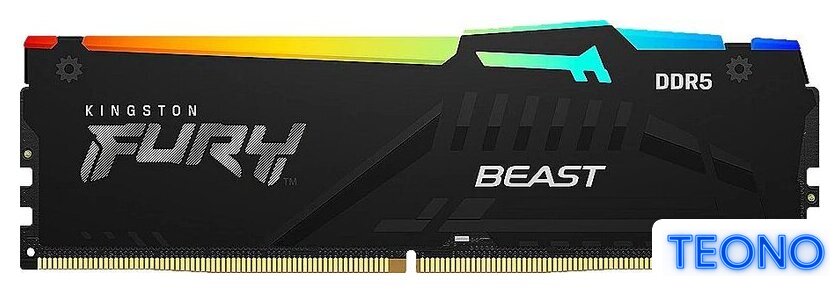 Оперативная память Kingston FURY Beast RGB 32ГБ DDR5 6000 МГц KF560C36BBE2A-32 - Изображение №1 — Интернет-магазин Teono.by