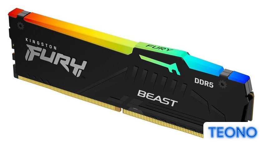 Оперативная память Kingston FURY Beast RGB 32ГБ DDR5 6000 МГц KF560C36BBE2A-32 - Изображение №2 — Интернет-магазин Teono.by