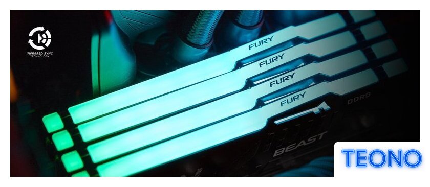 Оперативная память Kingston FURY Beast RGB 32ГБ DDR5 6000 МГц KF560C36BBE2A-32 - Изображение №4 — Интернет-магазин Teono.by