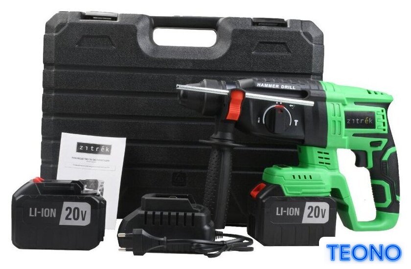 Перфоратор Zitrek Destroyer Pro 063-4373 (с 2-мя АКБ, кейс) - Изображение №6 — Интернет-магазин Teono.by