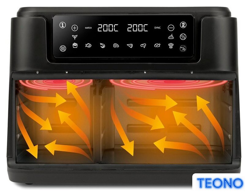 Аэрогриль (аэрофритюрница) Girmi Double Air Fryer FG26 - Изображение №2 — Интернет-магазин Teono.by