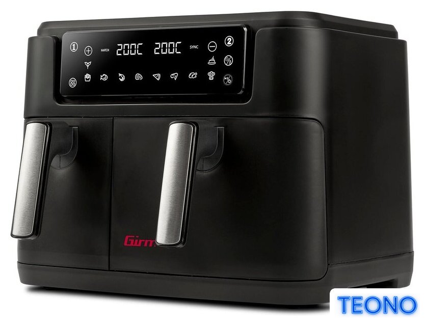 Аэрогриль (аэрофритюрница) Girmi Double Air Fryer FG26 - Изображение №3 — Интернет-магазин Teono.by