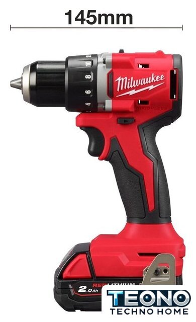 Дрель-шуруповерт Milwaukee M18 M18BLDDRC-202C 4933492833 (с 2-мя АКБ 2 Ач, кейс) - Изображение №4 — Интернет-магазин Teono.by