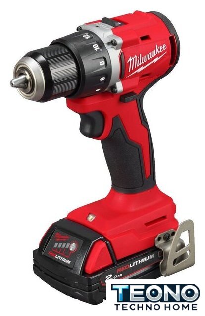 Дрель-шуруповерт Milwaukee M18 M18BLDDRC-202C 4933492833 (с 2-мя АКБ 2 Ач, кейс) - Изображение №3 — Интернет-магазин Teono.by