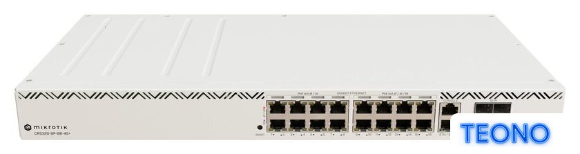 Управляемый коммутатор 3-го уровня Mikrotik CRS320-8P-8B-4S+RM - Изображение №1 — Интернет-магазин Teono.by