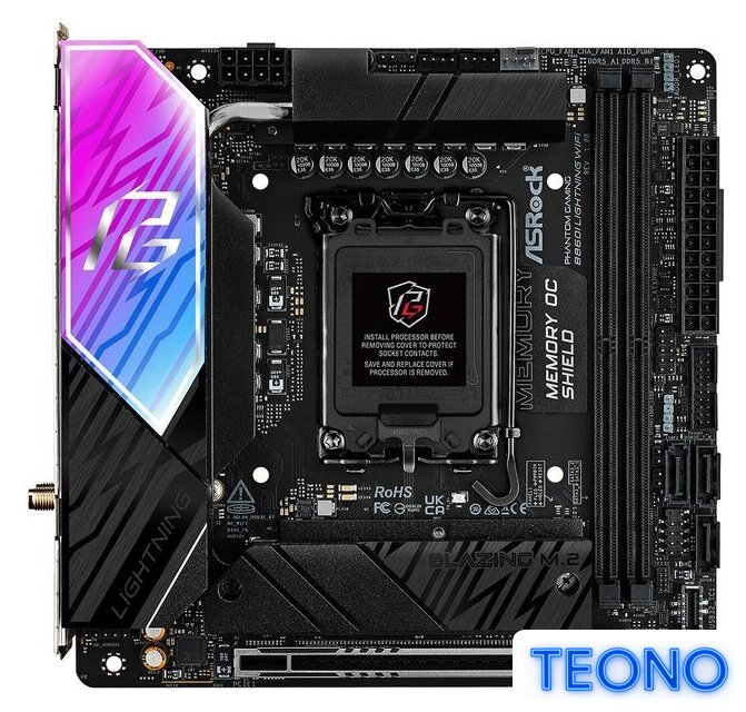 Материнская плата ASRock B860I Lightning WiFi - Изображение №1 — Интернет-магазин Teono.by