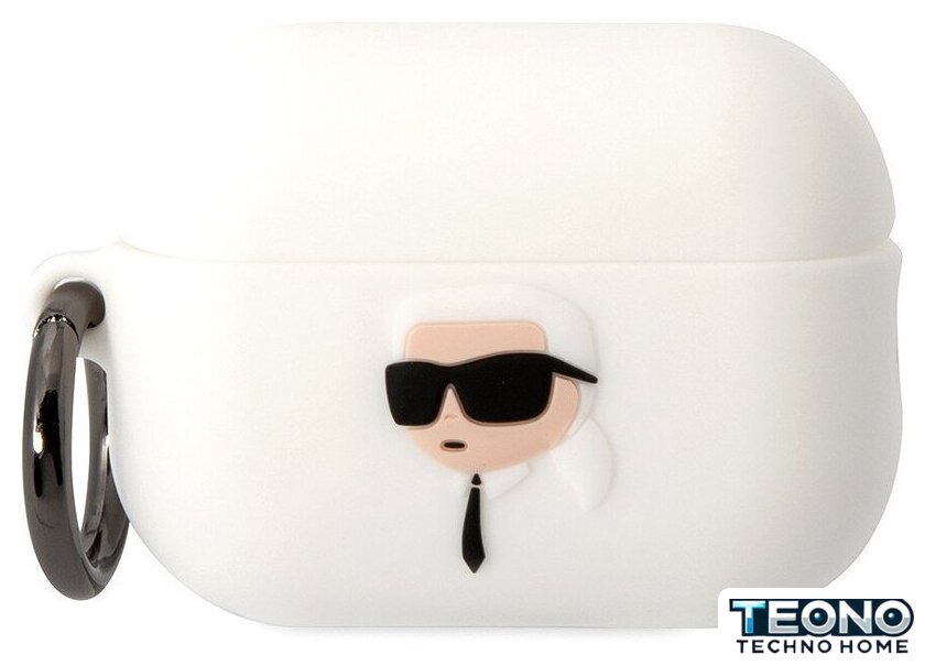 Чехол CG Mobile Karl Lagerfeld для AirPods Pro 2 KLAP2RUNIKH (белый) - Изображение №1 — Интернет-магазин Teono.by