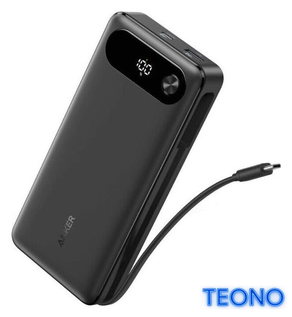 Внешний аккумулятор Anker Power Bank Built-in USB-C A1383 87W 20000mAh (черный) - Изображение №1 — Интернет-магазин Teono.by