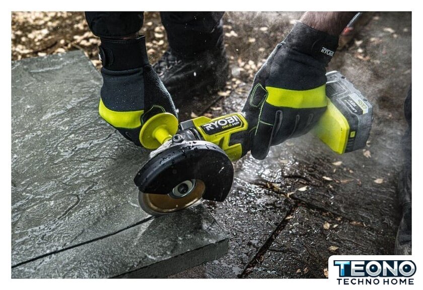 Угловая шлифмашина Ryobi RAG18X-1x40SJ 5133005707 (с 1-им АКБ) - Изображение №4 — Интернет-магазин Teono.by