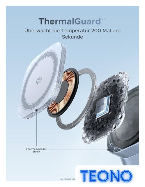 Беспроводное зарядное Ugreen MagFlow 3-in-1 W711 55677 (голубой) - Изображение №8 — Интернет-магазин Teono.by