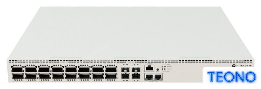 Управляемый коммутатор 3-го уровня Mikrotik CRS520-4XS-16XQ-RM - Изображение №1 — Интернет-магазин Teono.by
