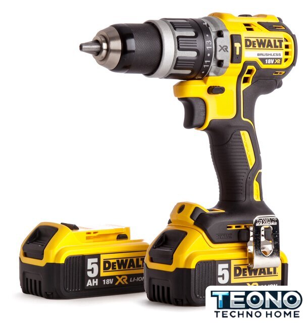 Ударная дрель-шуруповерт DeWalt DCD796P2 (с 2-мя АКБ 5 Ah) - Изображение №2 — Интернет-магазин Teono.by
