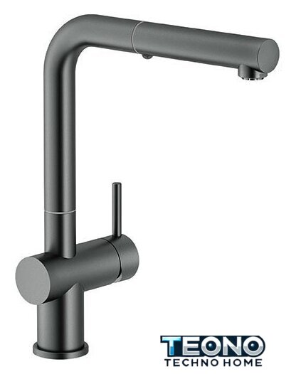 Смеситель Franke Active Plus Pull Out Spray (графитовый) - Изображение №1 — Интернет-магазин Teono.by