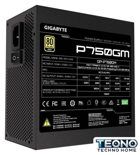 Блок питания Gigabyte P750GM - Изображение №3 — Интернет-магазин Teono.by