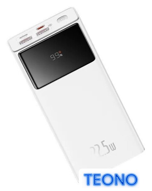 Внешний аккумулятор Baseus Star-Lord Digital Display Fast Charging Power Bank 30000mAh 22.5W (белый) - Изображение №2 — Интернет-магазин Teono.by