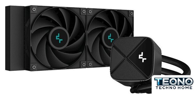 Система жидкостного охлаждения для процессора DeepCool LS520S Zero Dark Black R-LS520-BKNNMM-G-1 - Изображение №1 — Интернет-магазин Teono.by