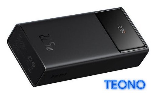 Внешний аккумулятор Baseus Star-Lord Digital Display Fast Charging Power Bank 30000mAh 22.5W (черный) - Изображение №4 — Интернет-магазин Teono.by