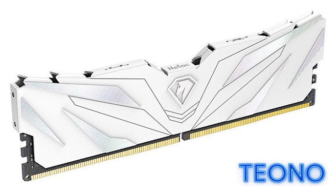 Оперативная память Netac Shadow II White 8ГБ DDR5 4800 МГц NTSWD5P48SP-08W - Изображение №2 — Интернет-магазин Teono.by