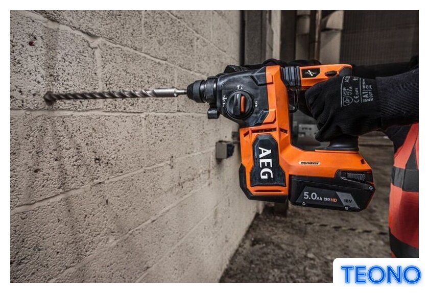 Перфоратор AEG Powertools BBH18BL2-502C 4935492343 (с 2-мя АКБ, кейс) - Изображение №5 — Интернет-магазин Teono.by