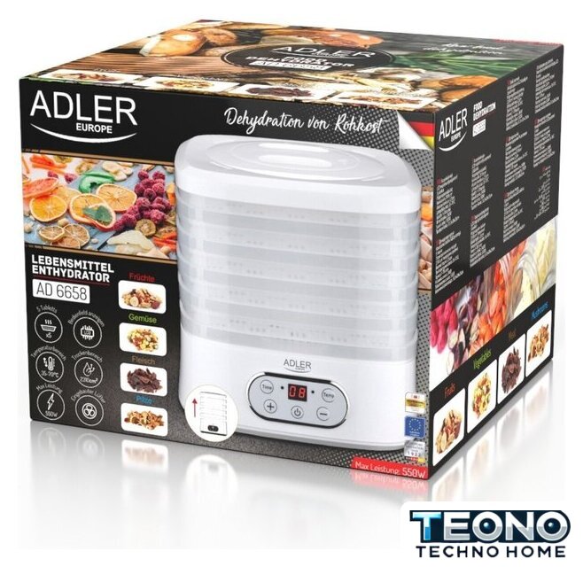 Сушилка для овощей и фруктов Adler AD 6658 - Изображение №6 — Интернет-магазин Teono.by
