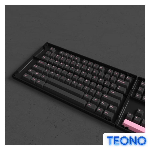 Набор кейкапов Akko Black & Pink Cherry Profile Keycaps 229 шт - Изображение №4 — Интернет-магазин Teono.by