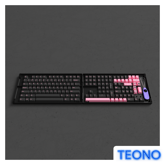 Набор кейкапов Akko Black & Pink Cherry Profile Keycaps 229 шт - Изображение №3 — Интернет-магазин Teono.by
