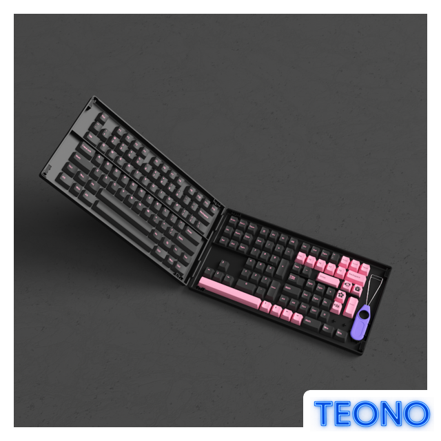 Набор кейкапов Akko Black & Pink Cherry Profile Keycaps 229 шт - Изображение №2 — Интернет-магазин Teono.by