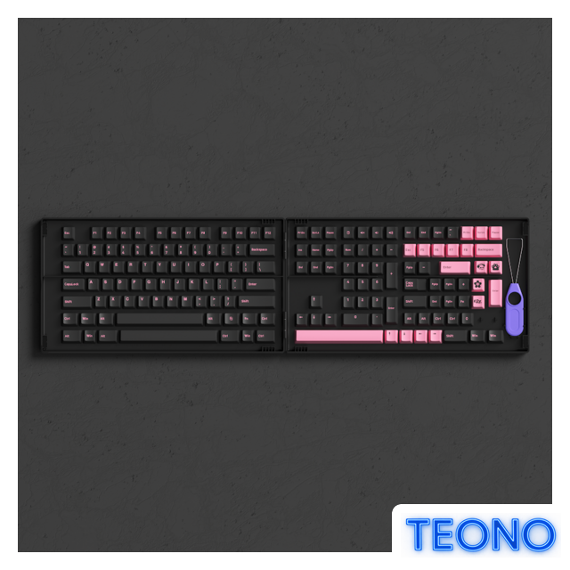 Набор кейкапов Akko Black & Pink Cherry Profile Keycaps 229 шт - Изображение №6 — Интернет-магазин Teono.by