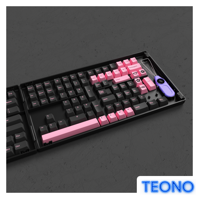 Набор кейкапов Akko Black & Pink Cherry Profile Keycaps 229 шт - Изображение №5 — Интернет-магазин Teono.by