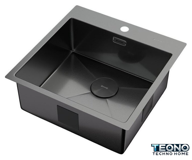 Кухонная мойка ZorG Zerox 51 IF PVD Gunblack - Изображение №2 — Интернет-магазин Teono.by