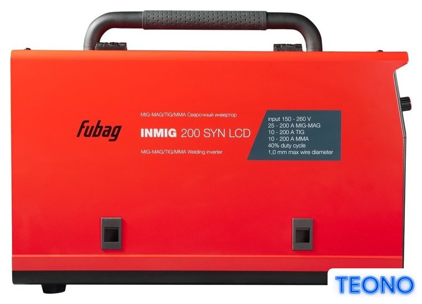 Сварочный инвертор Fubag INMIG 200 SYN LCD - Изображение №5 — Интернет-магазин Teono.by