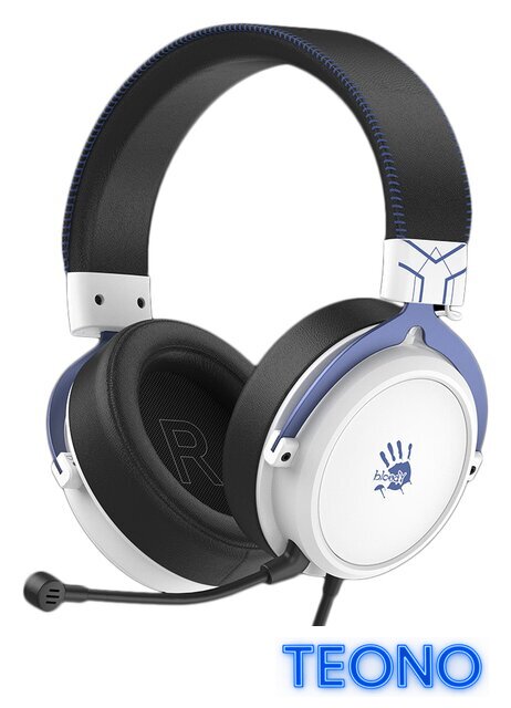 Наушники A4Tech Bloody M590i (синий/белый) - Изображение №1 — Интернет-магазин Teono.by