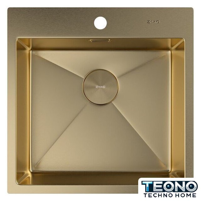 Кухонная мойка ZorG Zerox 51 IF PVD Gold - Изображение №3 — Интернет-магазин Teono.by